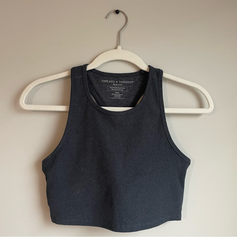 Threads 4 Thought Women's Grey Crop Top